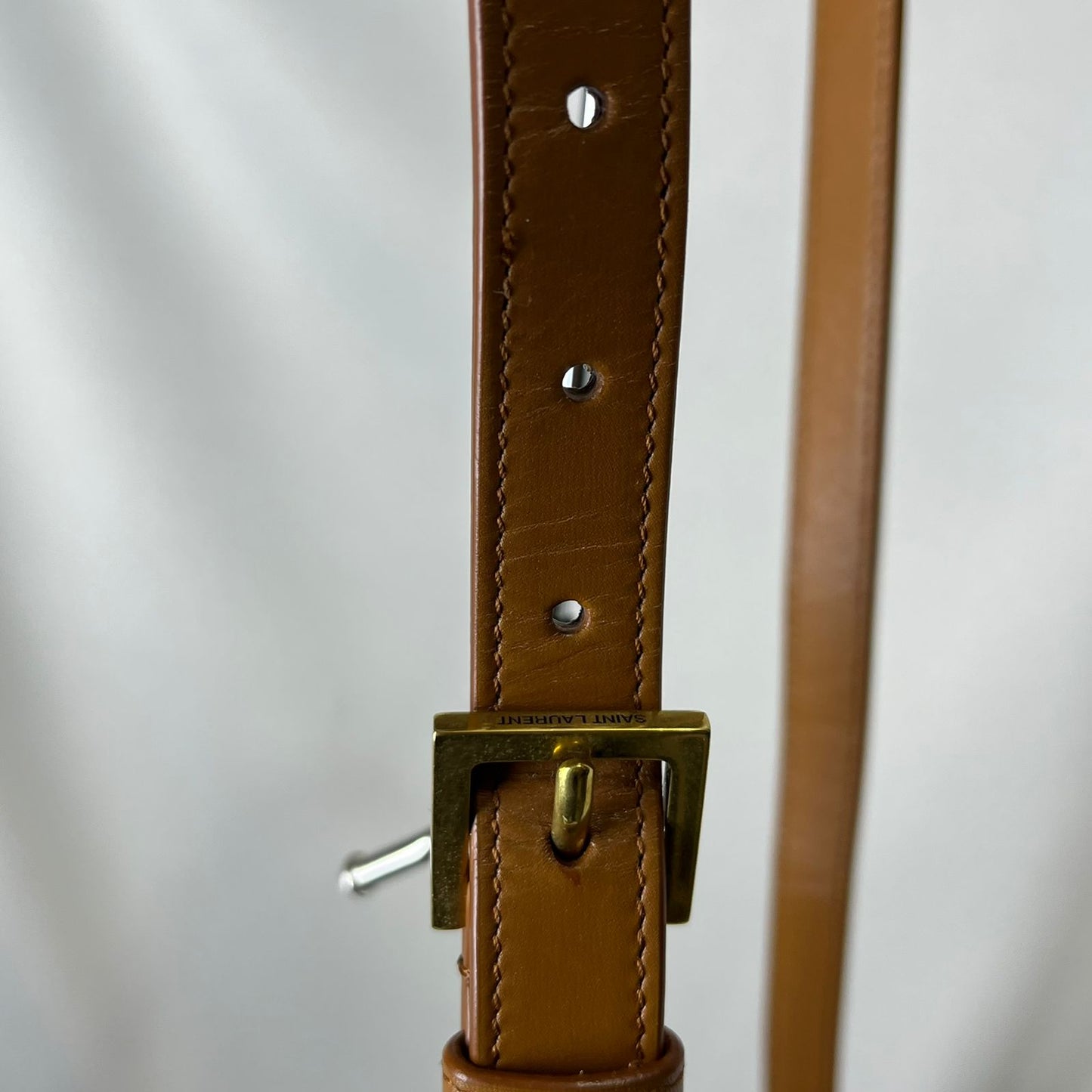 YSL	Solferino Satchel, Caramel
