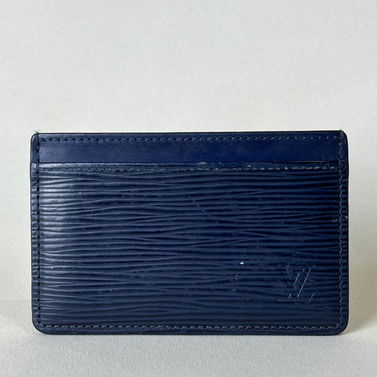 Louis Vuitton	Epi Wallet Blue