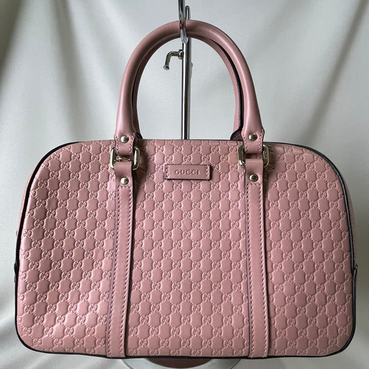Gucci Microguccissima Small Satchel Pink