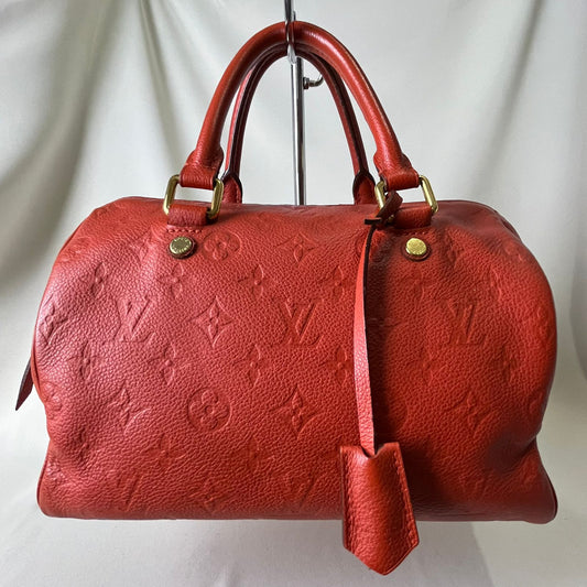 Louis Vuitton	Speedy Bando 25 Monogram Empreinte Red