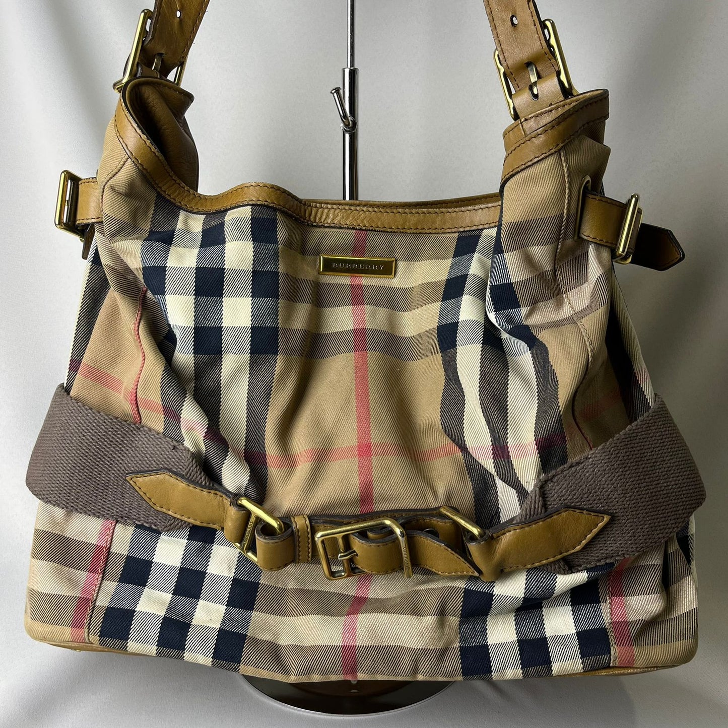 Burberry	Prorsum House Check Hobo Bag