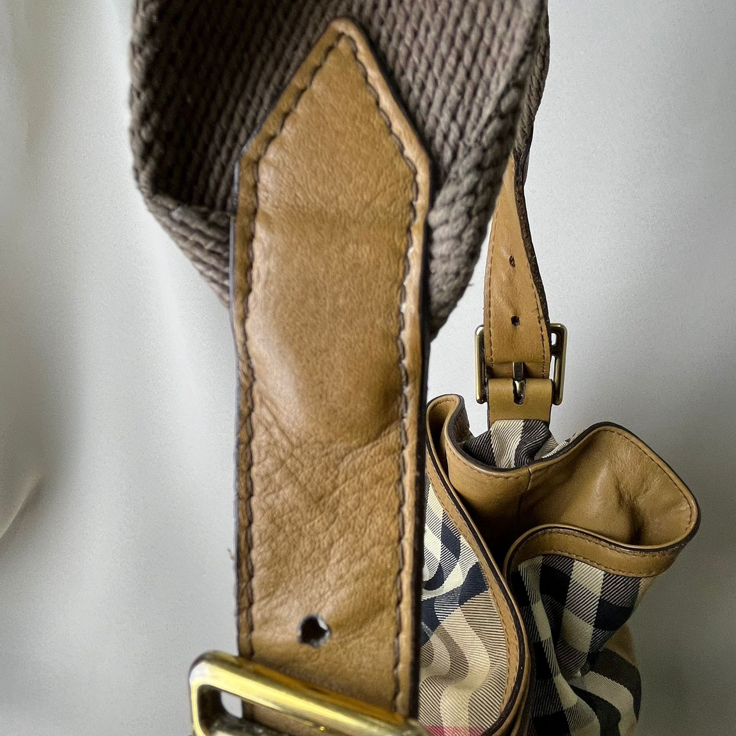 Burberry	Prorsum House Check Hobo Bag