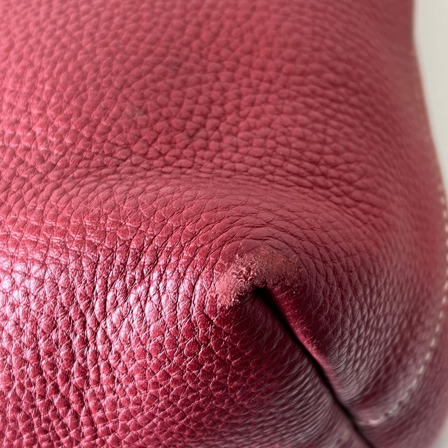 Prada Vitello Phenix Red Leather Tote