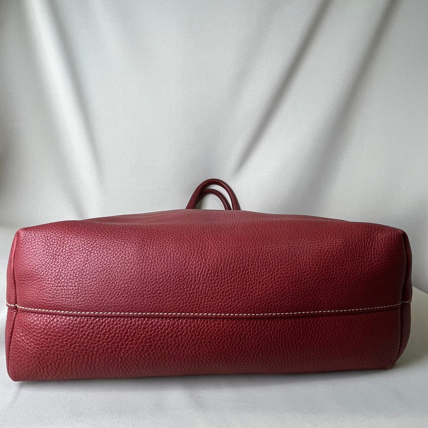 Prada Vitello Phenix Red Leather Tote