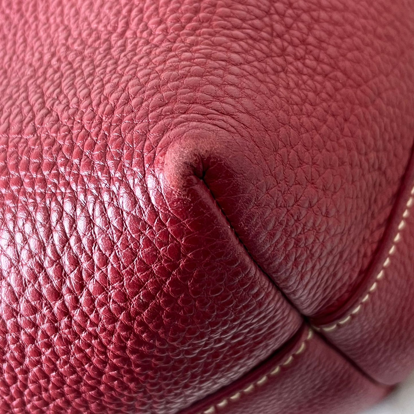 Prada Vitello Phenix Red Leather Tote