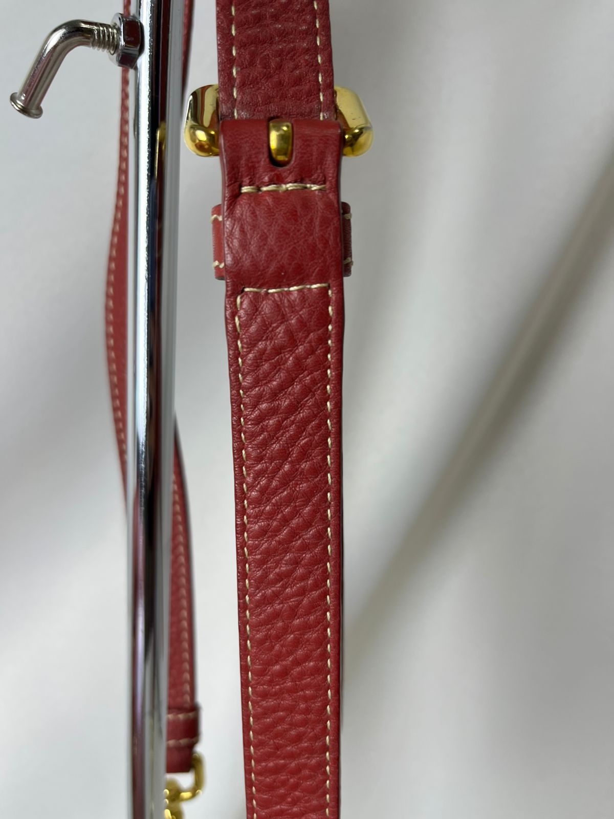 Prada Vitello Phenix Red Leather Tote