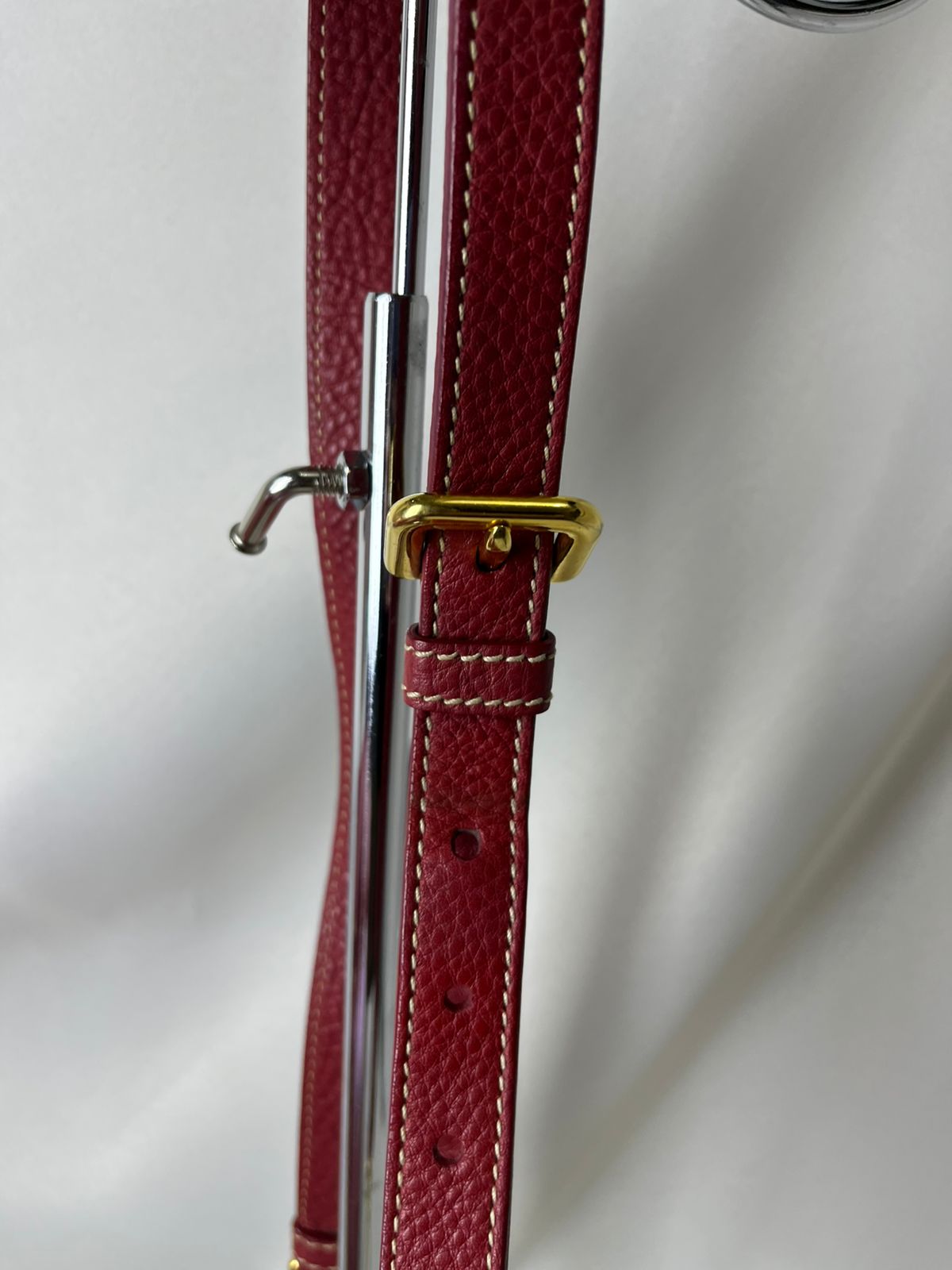 Prada Vitello Phenix Red Leather Tote