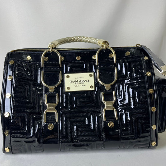 Versace	"Snap Out Of It" Gianni Black Patent