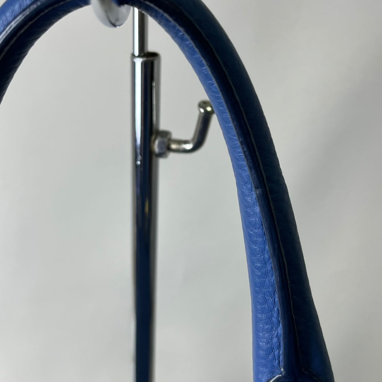 Prada Vitello Daino Leather Tote, Blue