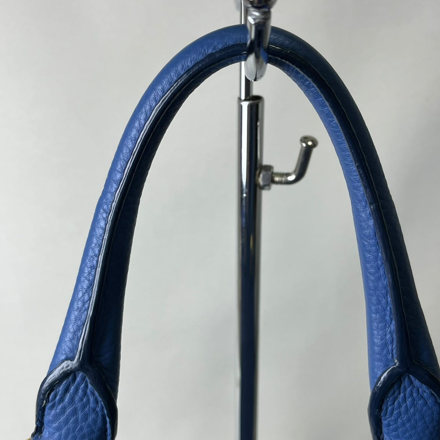 Prada Vitello Daino Leather Tote, Blue