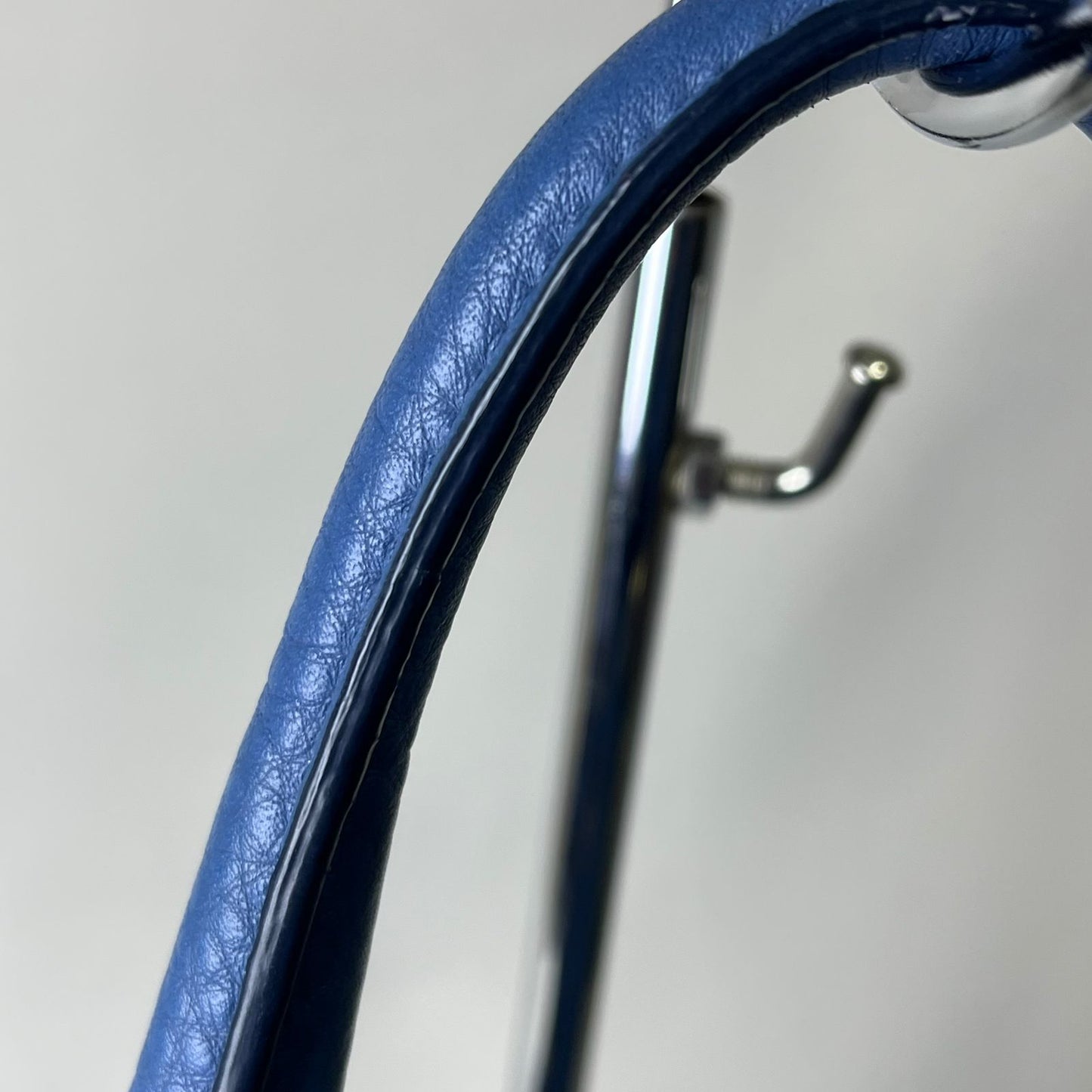 Prada Vitello Daino Leather Tote, Blue