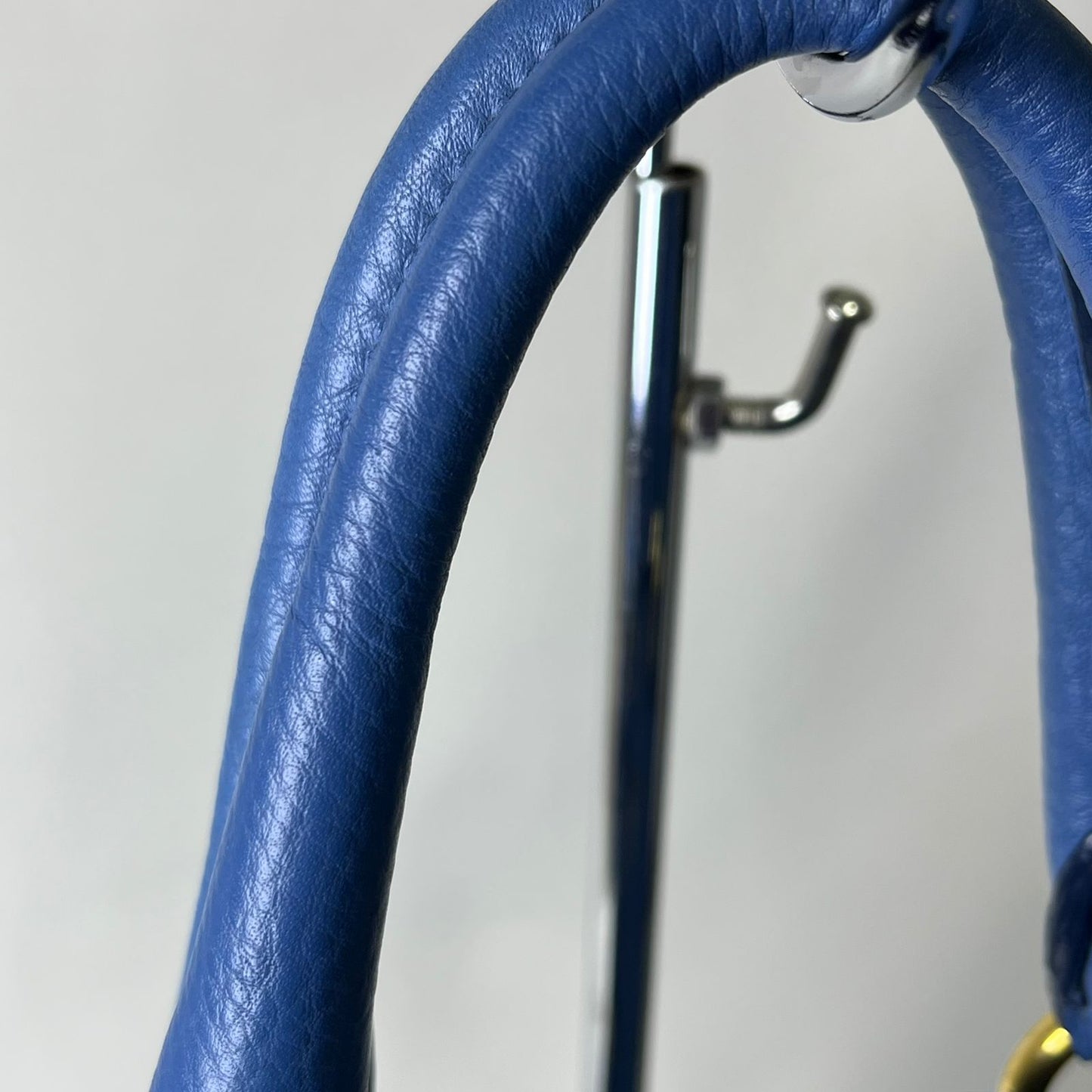Prada Vitello Daino Leather Tote, Blue