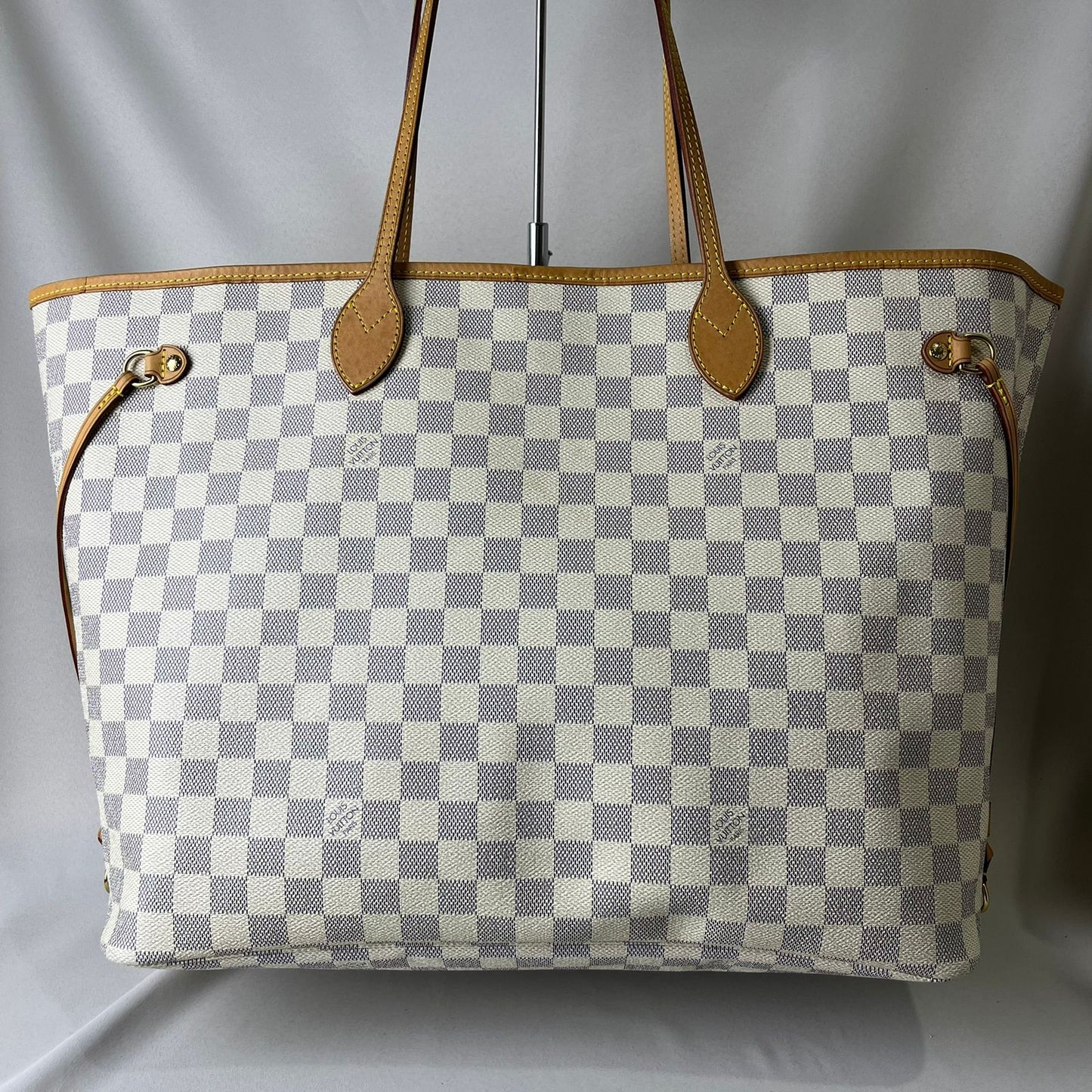 Louis Vuitton	Neverfull Damier Ebene GM, White