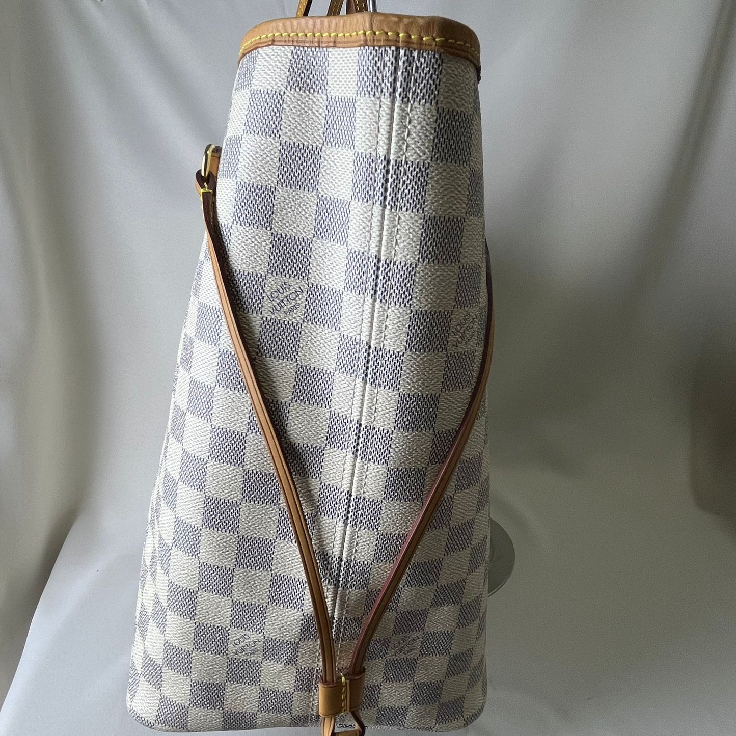 Louis Vuitton	Neverfull Damier Ebene GM, White
