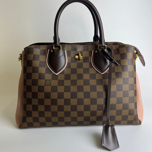 Louis Vuitton	Normandy Damier Ebene Pink Taurillon