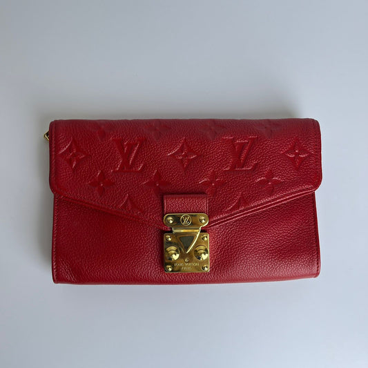 Louis Vuitton	Saint Germain Pochette, Red Monogram Empreinte