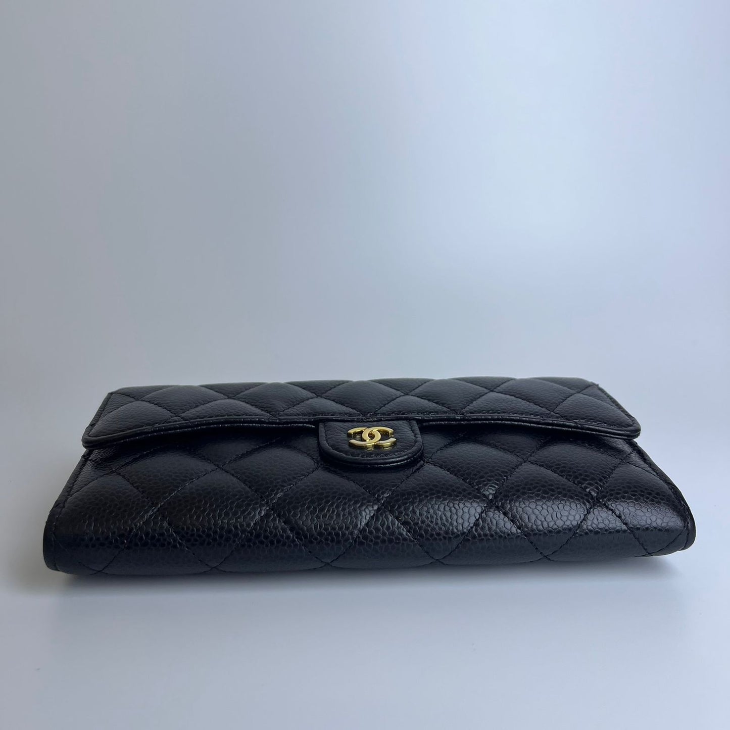 Chanel Classic Flap Long Wallet Caviar, Black