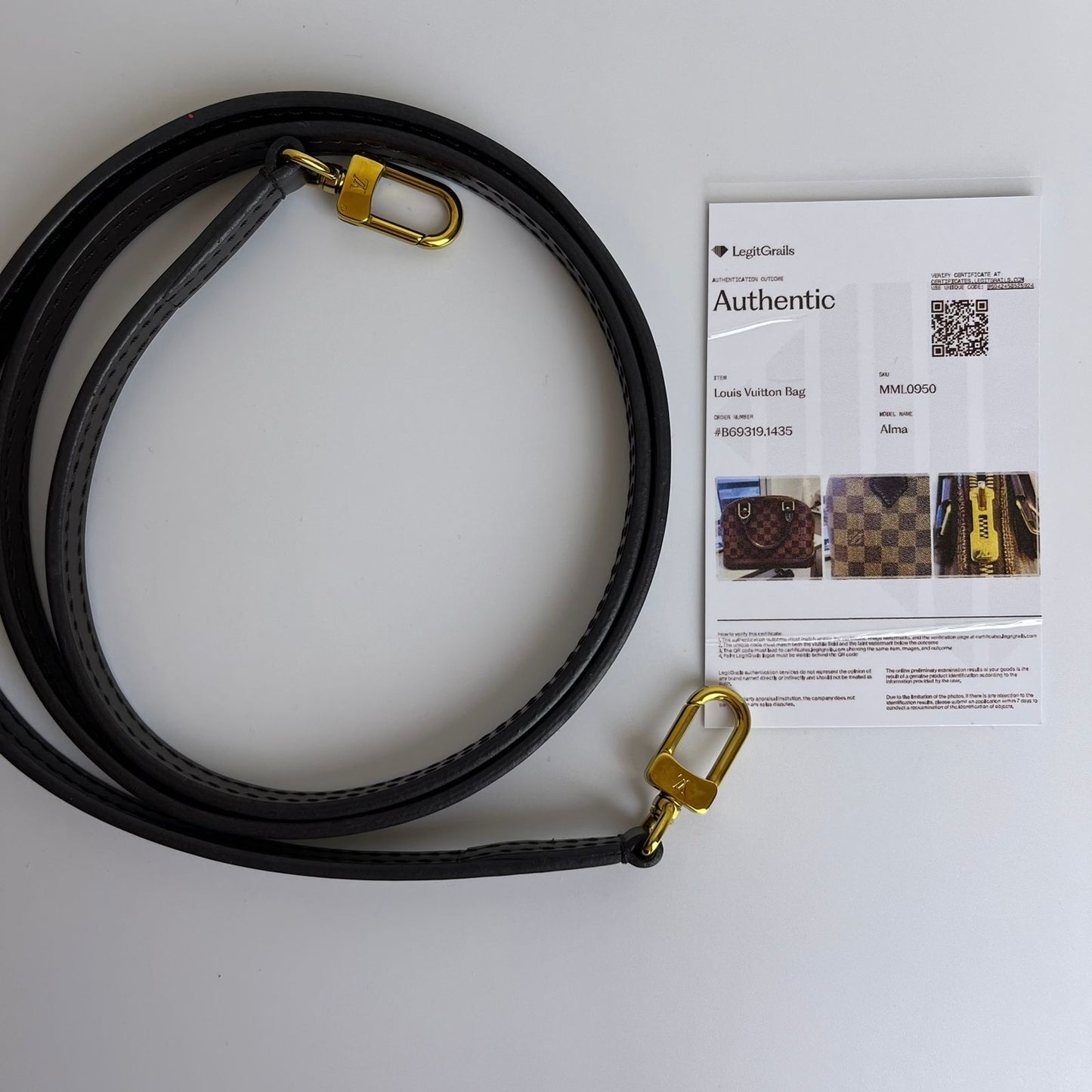 Louis Vuitton	Alma BB Damier Ebene