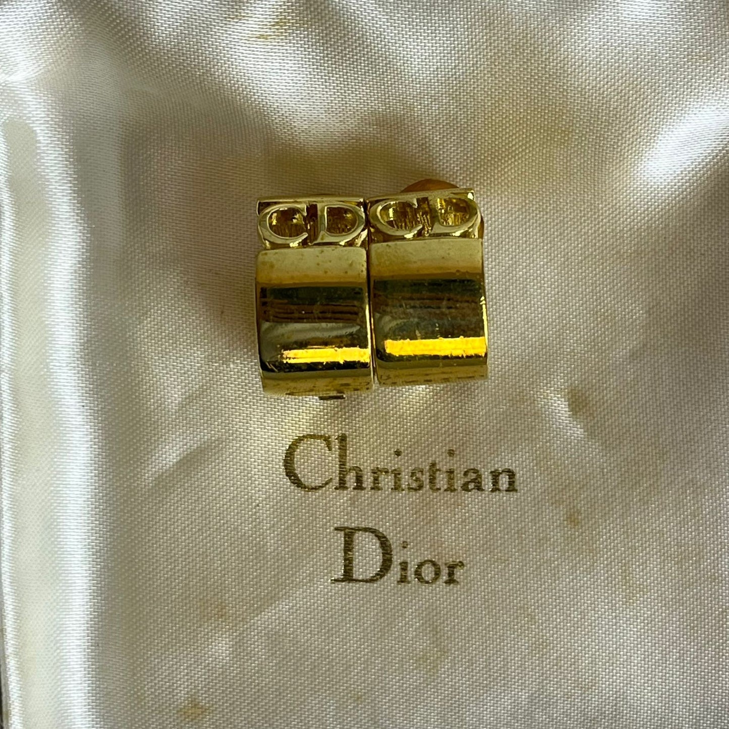 Dior	Gold Vintage Earrings