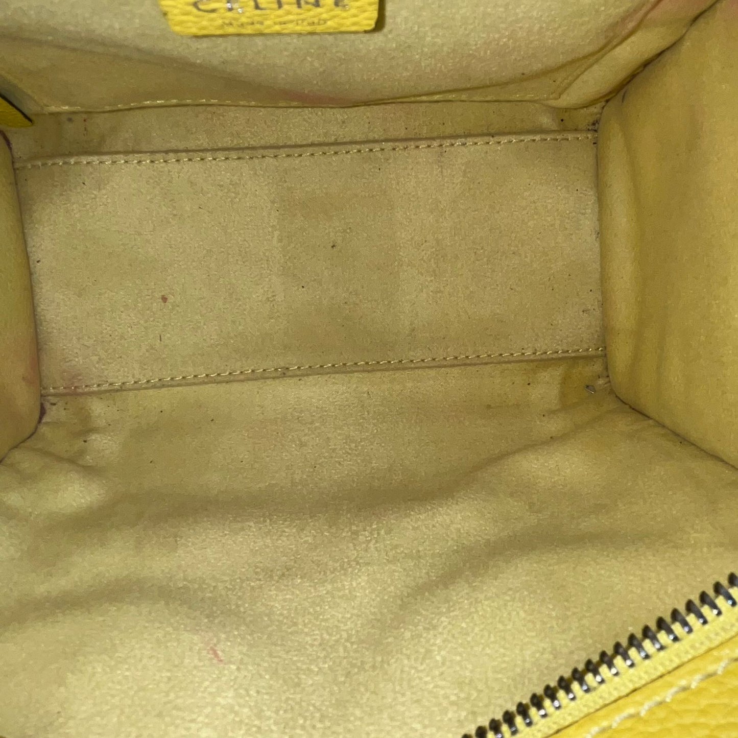 Celine Nano Luggage Yellow