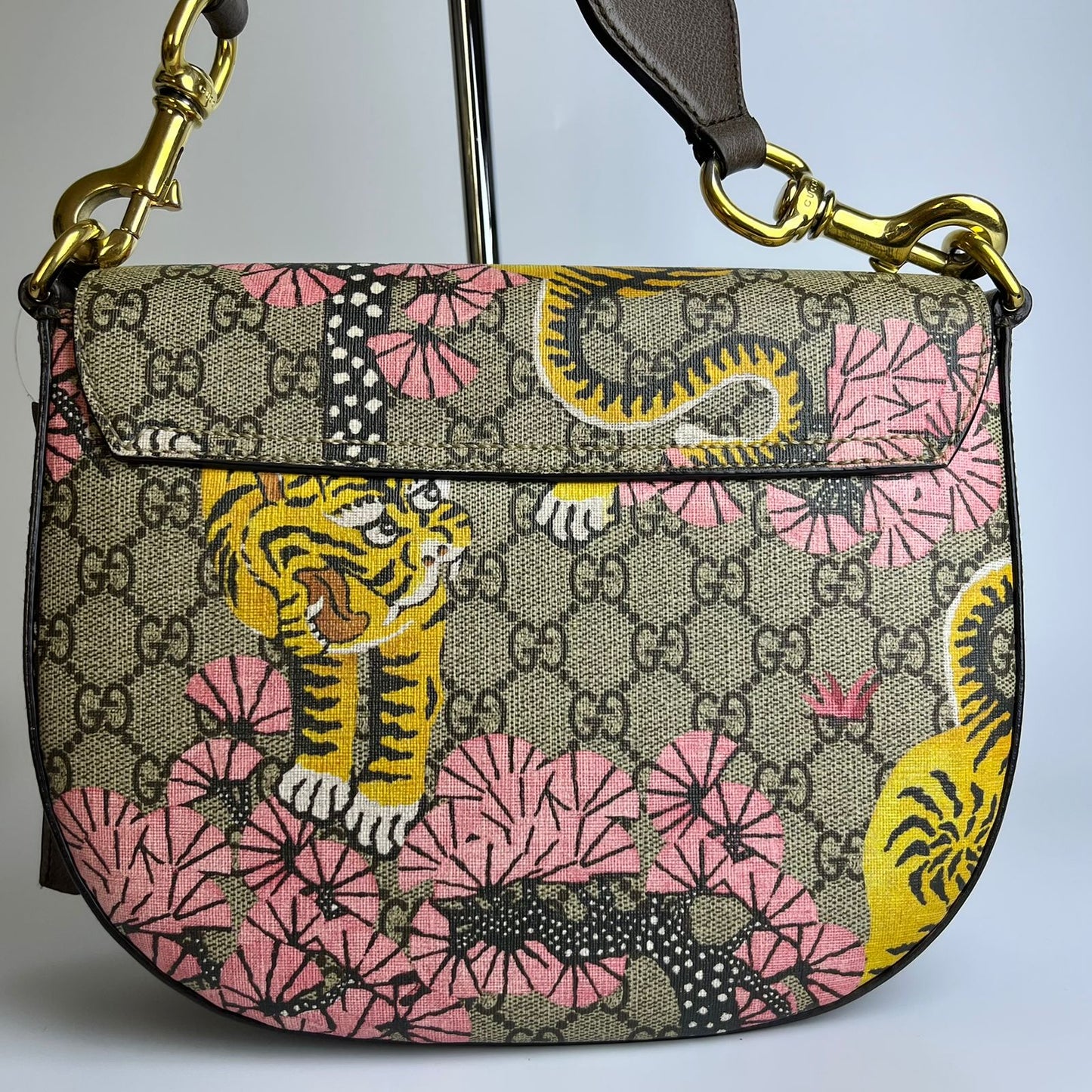 Gucci Padlock Ophidia Tiger Messenger Bag