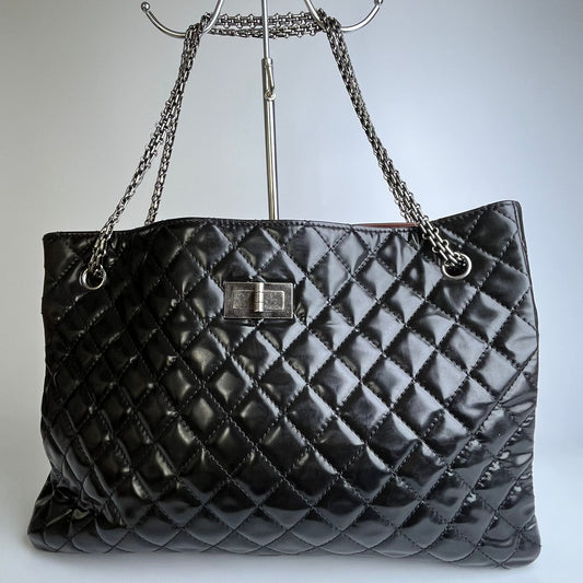 Chanel Reissue Black RHW Tote Bag