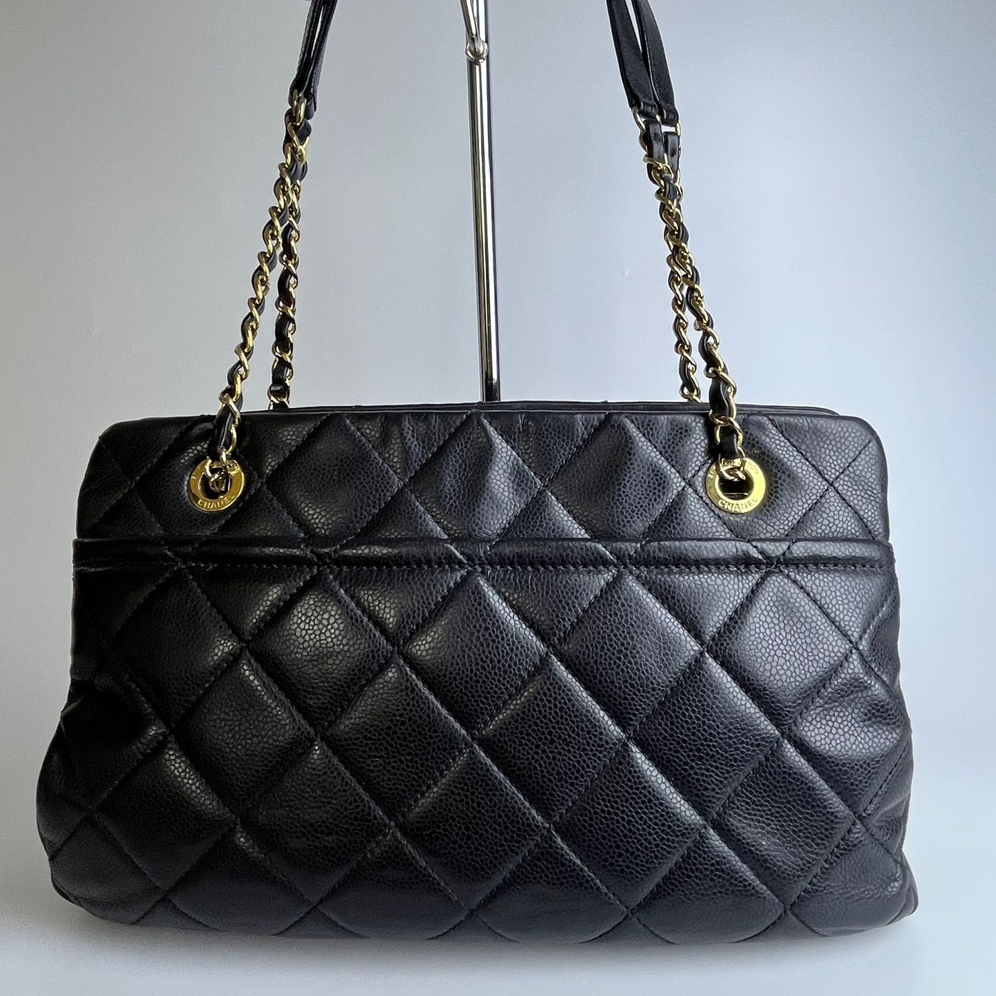 Chanel Matelasse Chain Tote Bag, Black