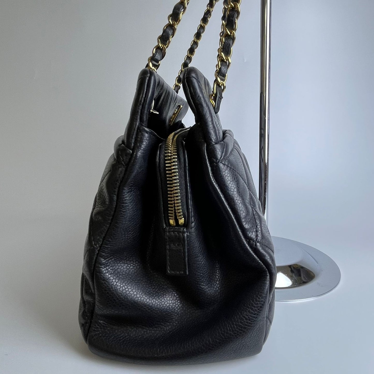 Chanel Matelasse Chain Tote Bag, Black