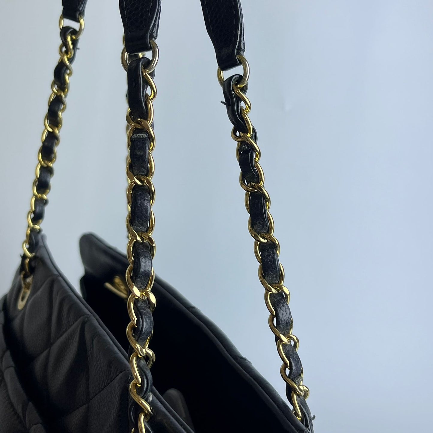 Chanel Matelasse Chain Tote Bag, Black