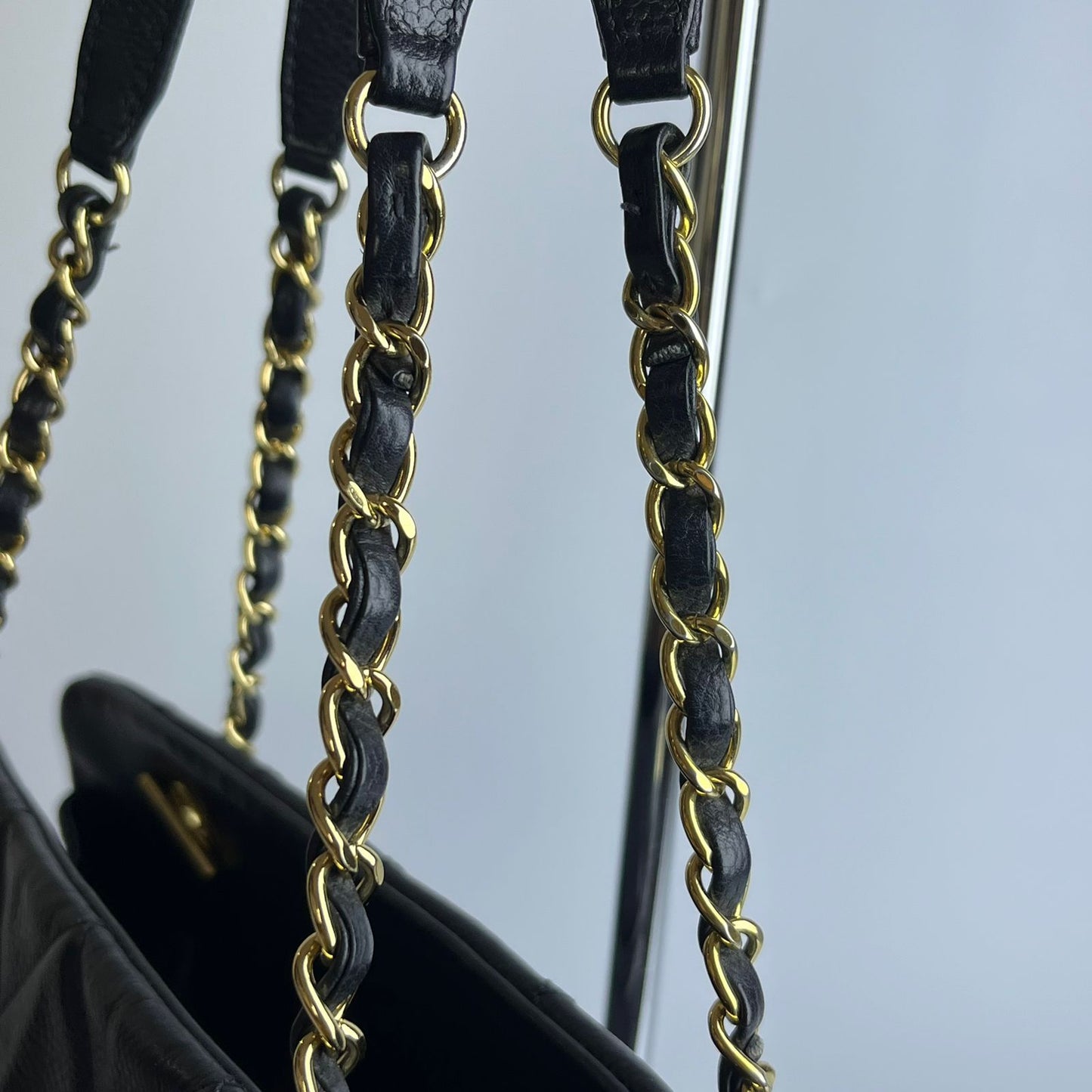 Chanel Matelasse Chain Tote Bag, Black