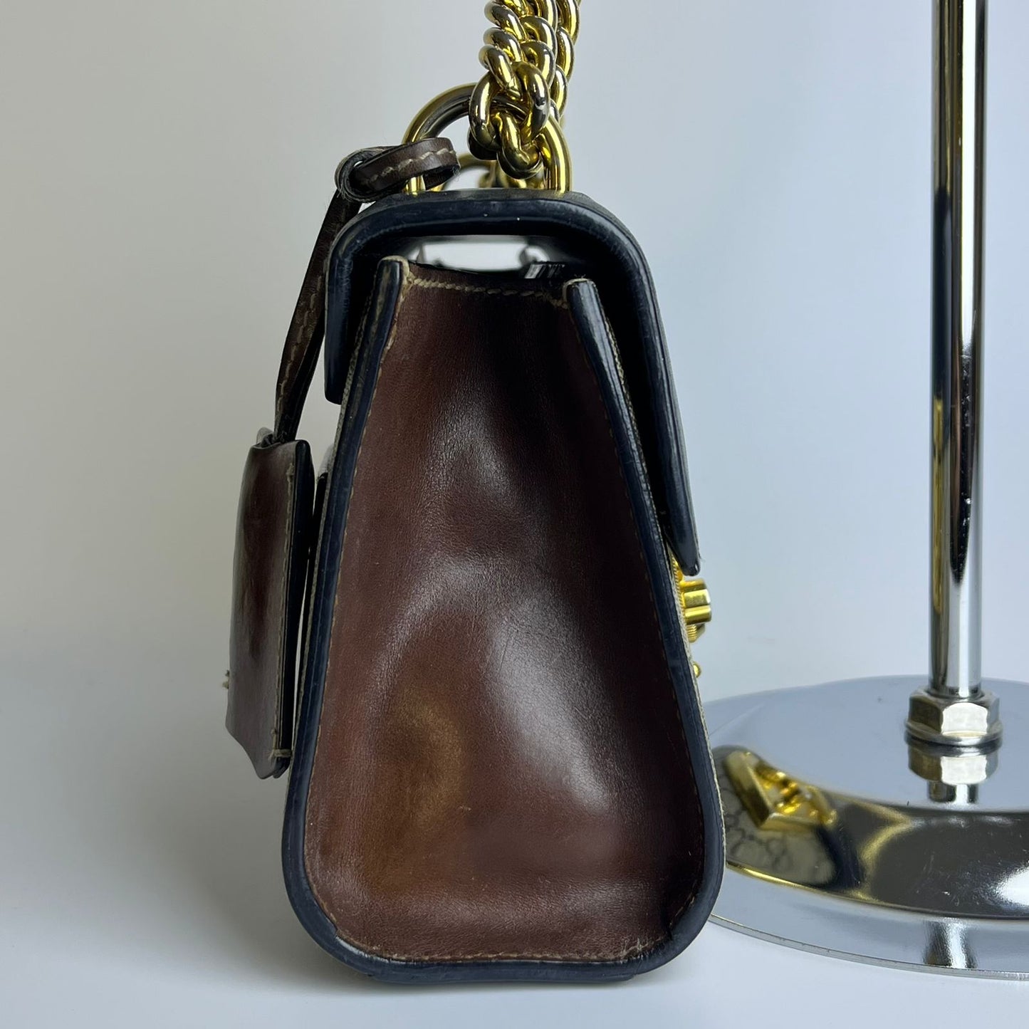 Gucci  Bag Black Beige Padlock