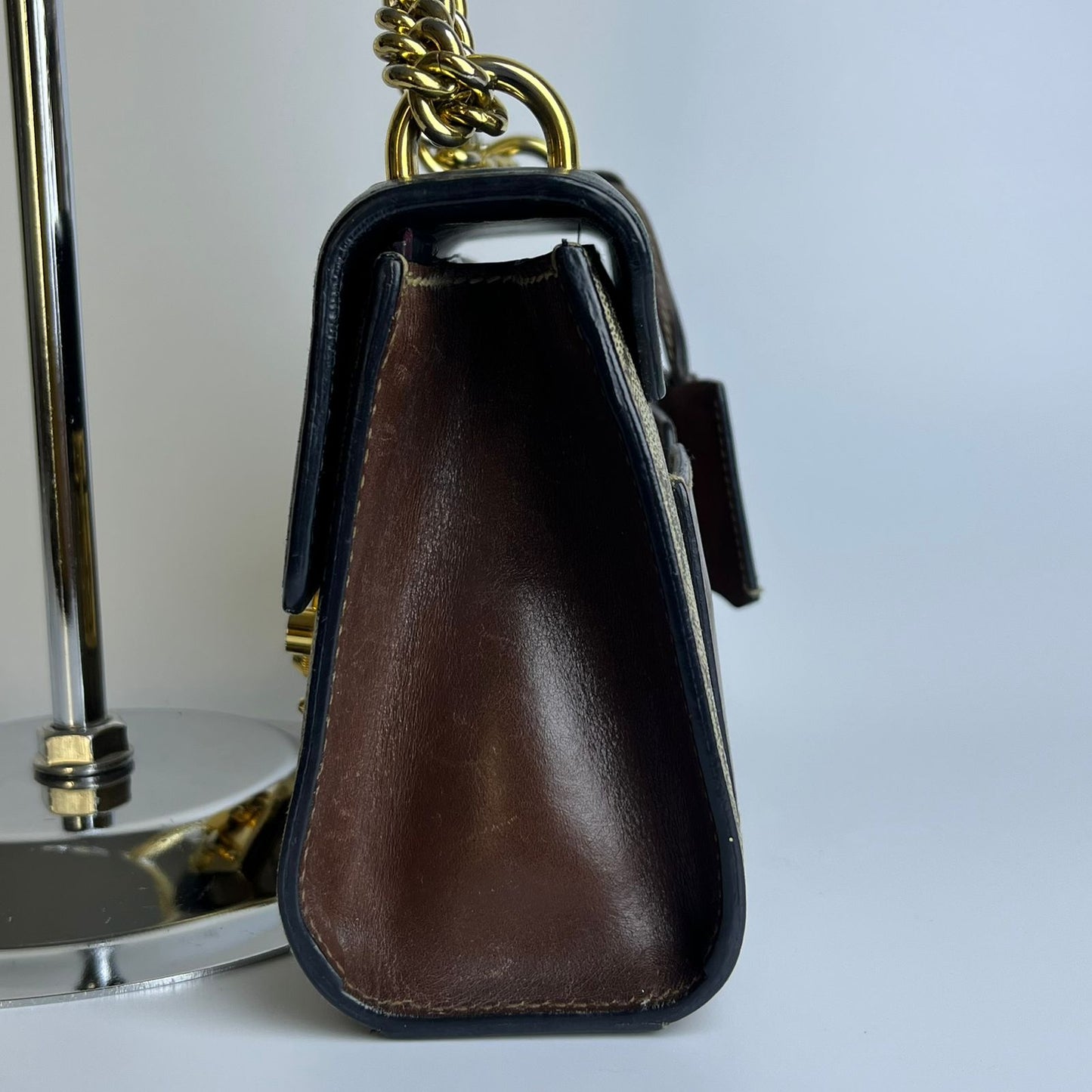 Gucci  Bag Black Beige Padlock