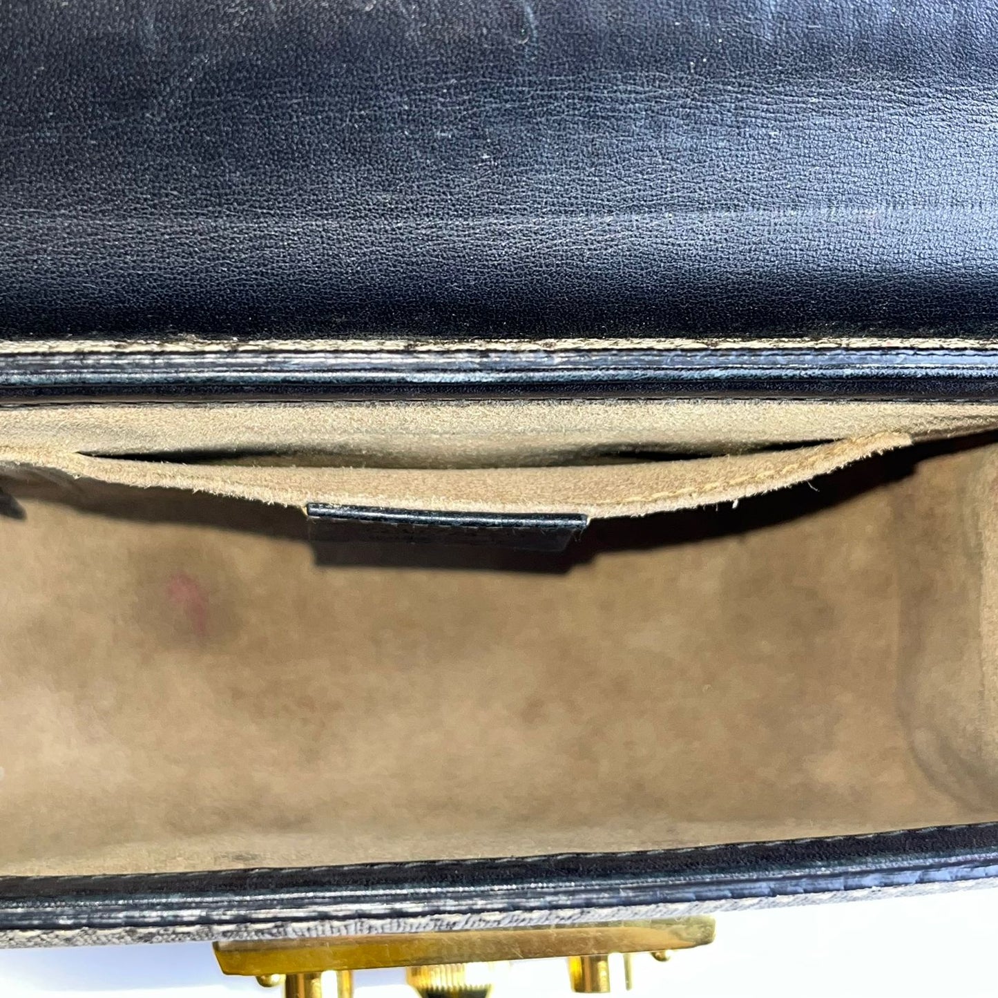 Gucci  Bag Black Beige Padlock