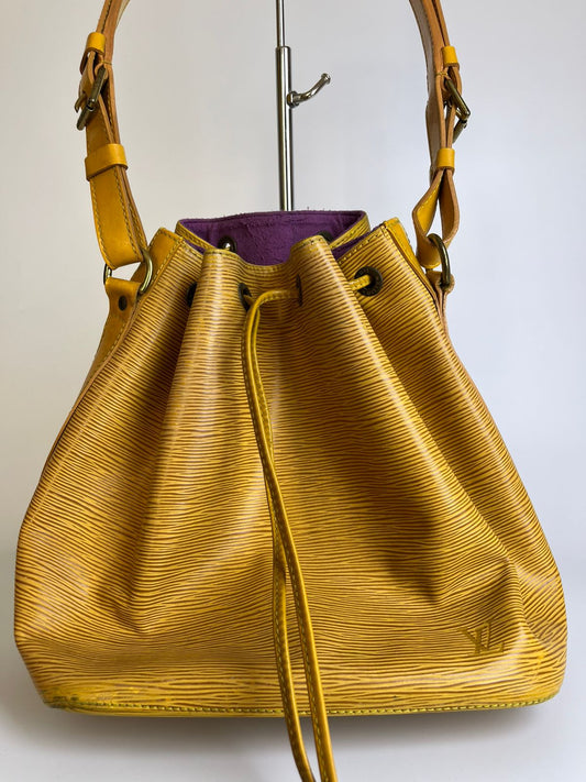 Louis Vuitton	Epi Yellow Bucket