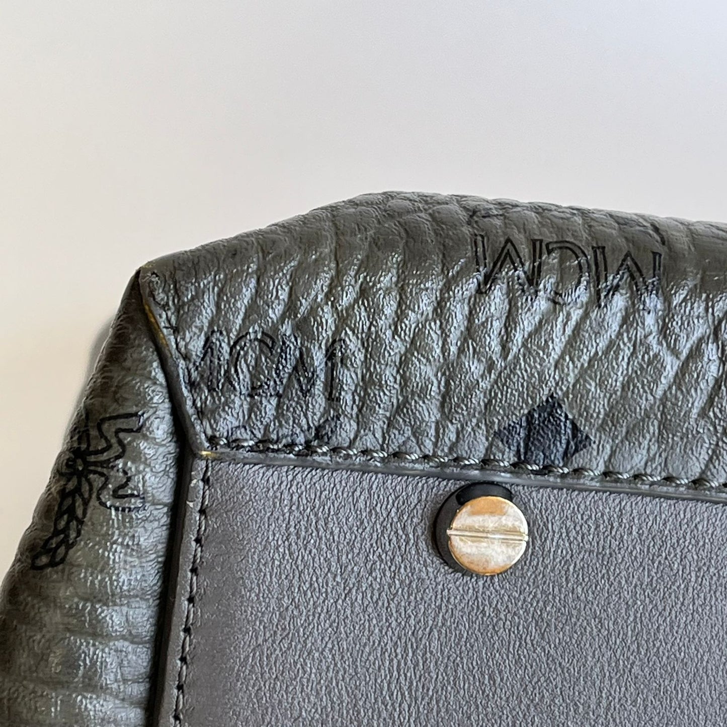 MCM Gray Handbag