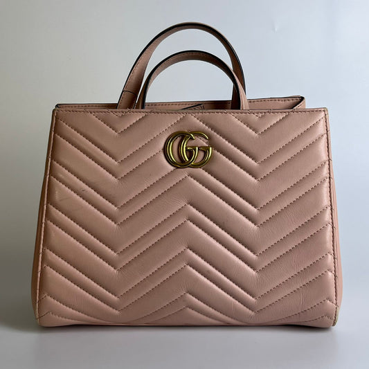 Gucci GG Marmont Top Handle Sakura Pink