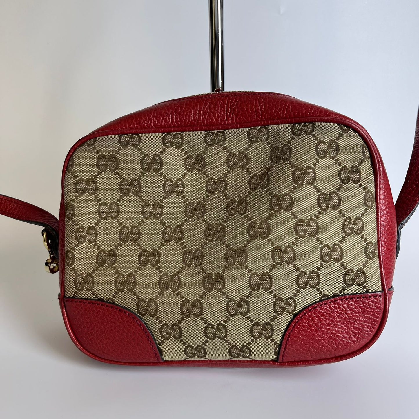 Gucci Bree GG Canvas Red Crossbody Bag