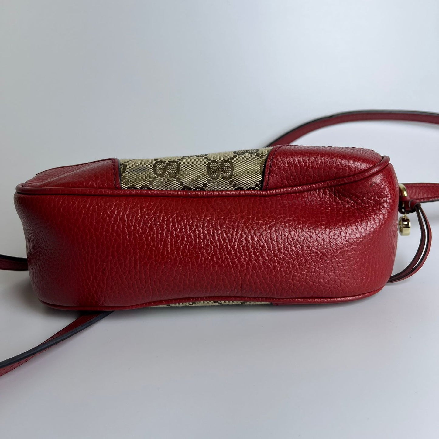 Gucci Bree GG Canvas Red Crossbody Bag