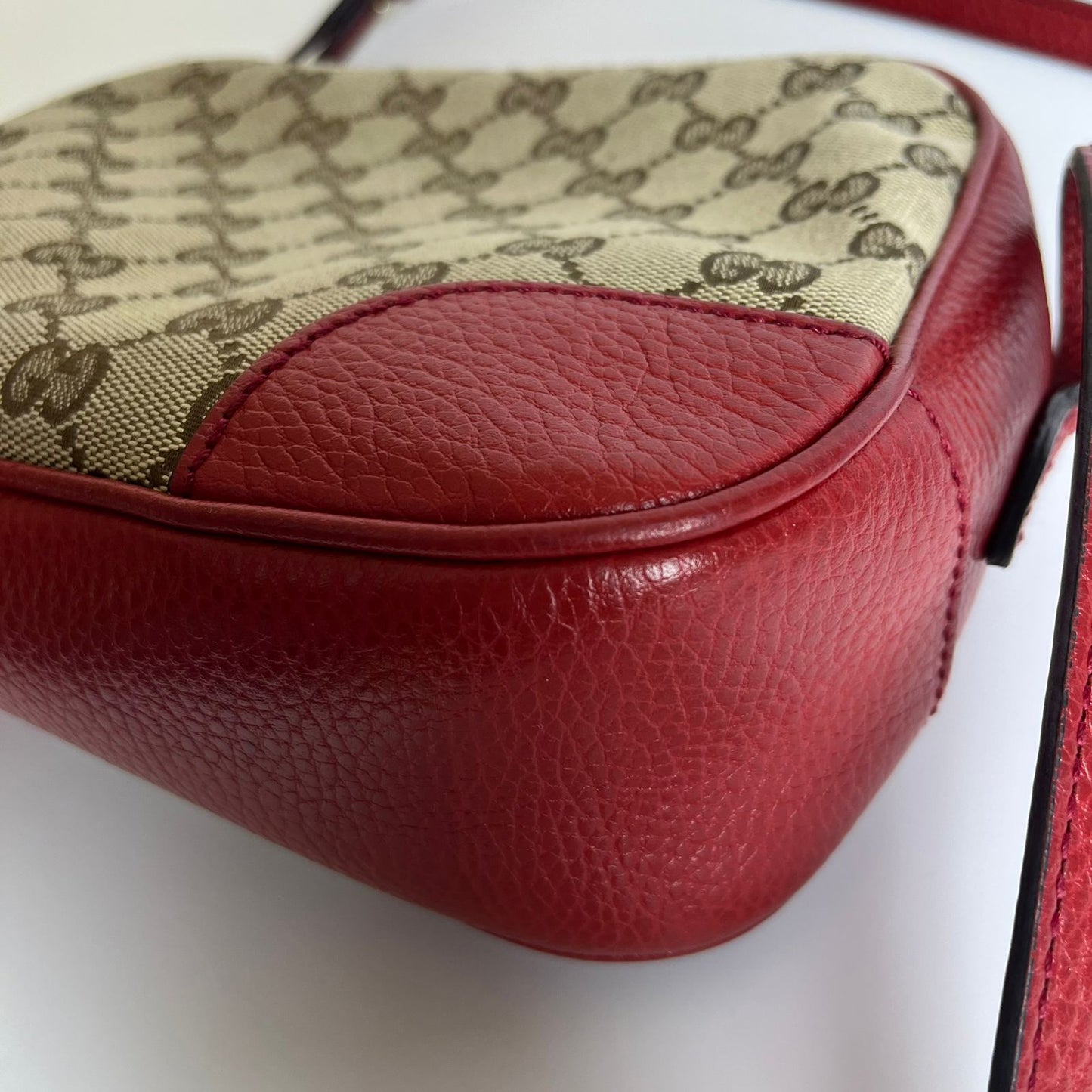 Gucci Bree GG Canvas Red Crossbody Bag