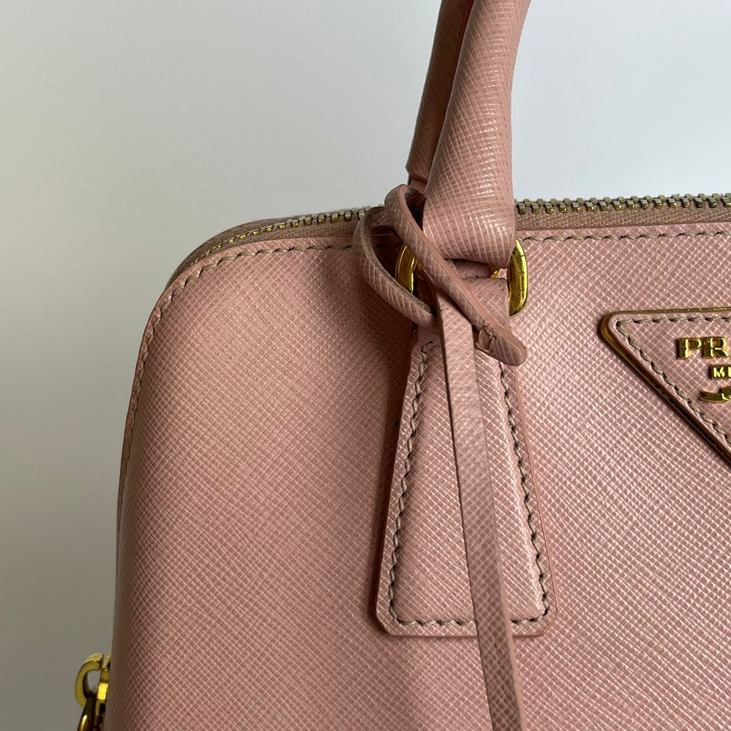 Prada Saffiano Lux Promenade Satchel Pink