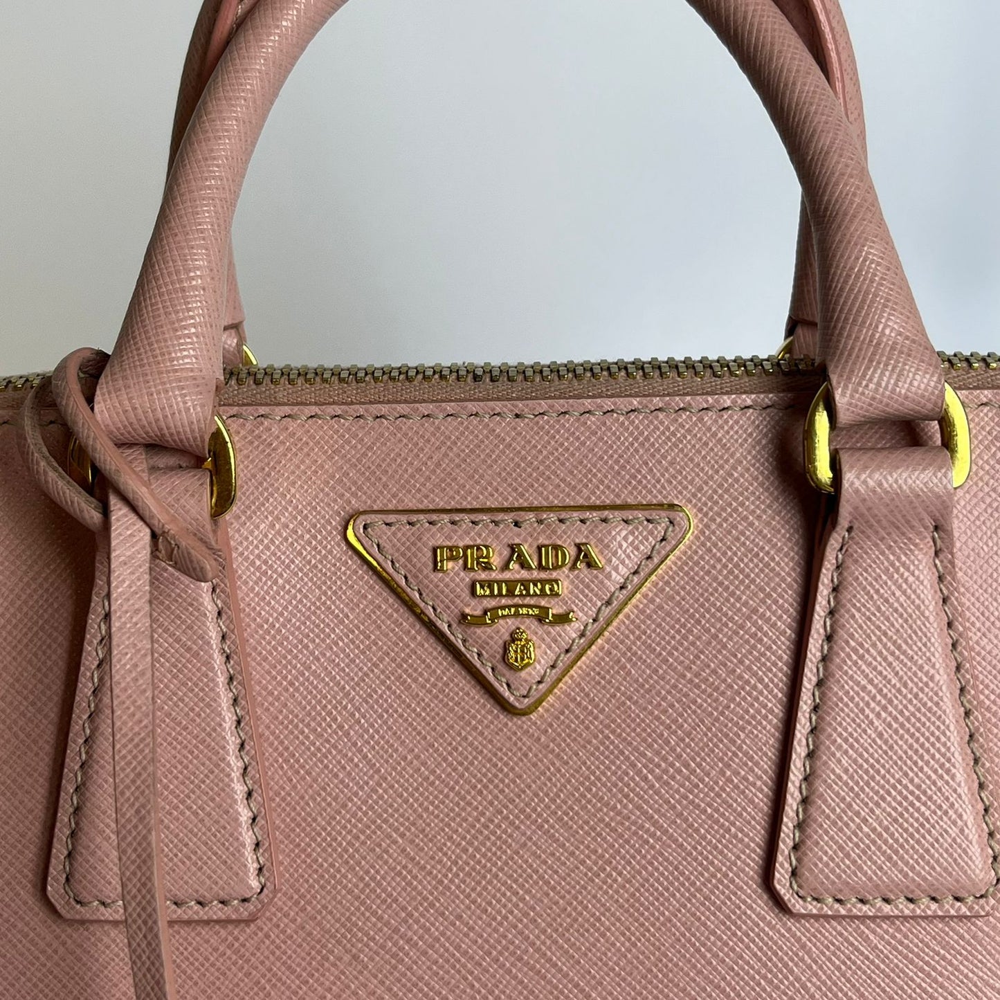 Prada Saffiano Lux Promenade Satchel Pink