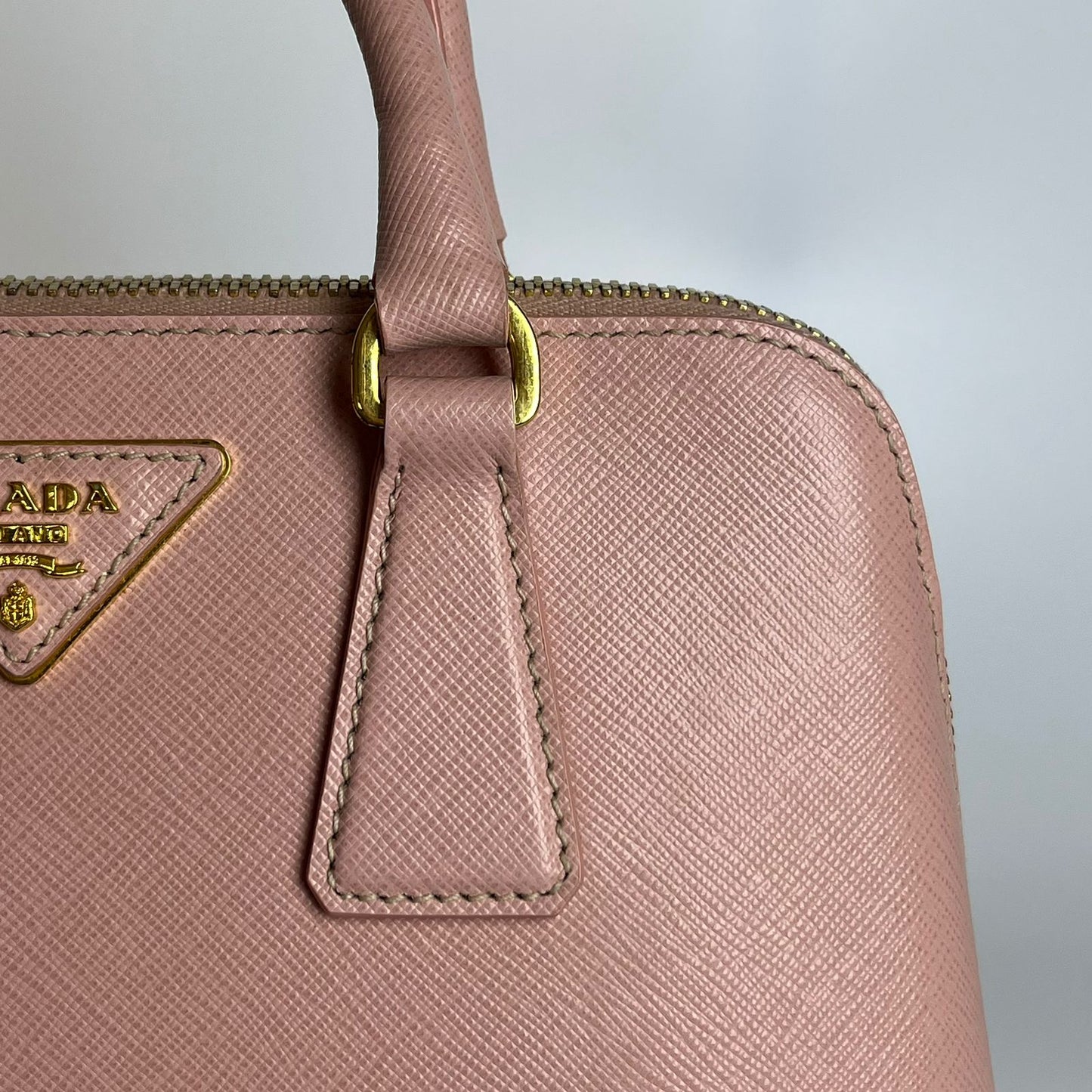 Prada Saffiano Lux Promenade Satchel Pink