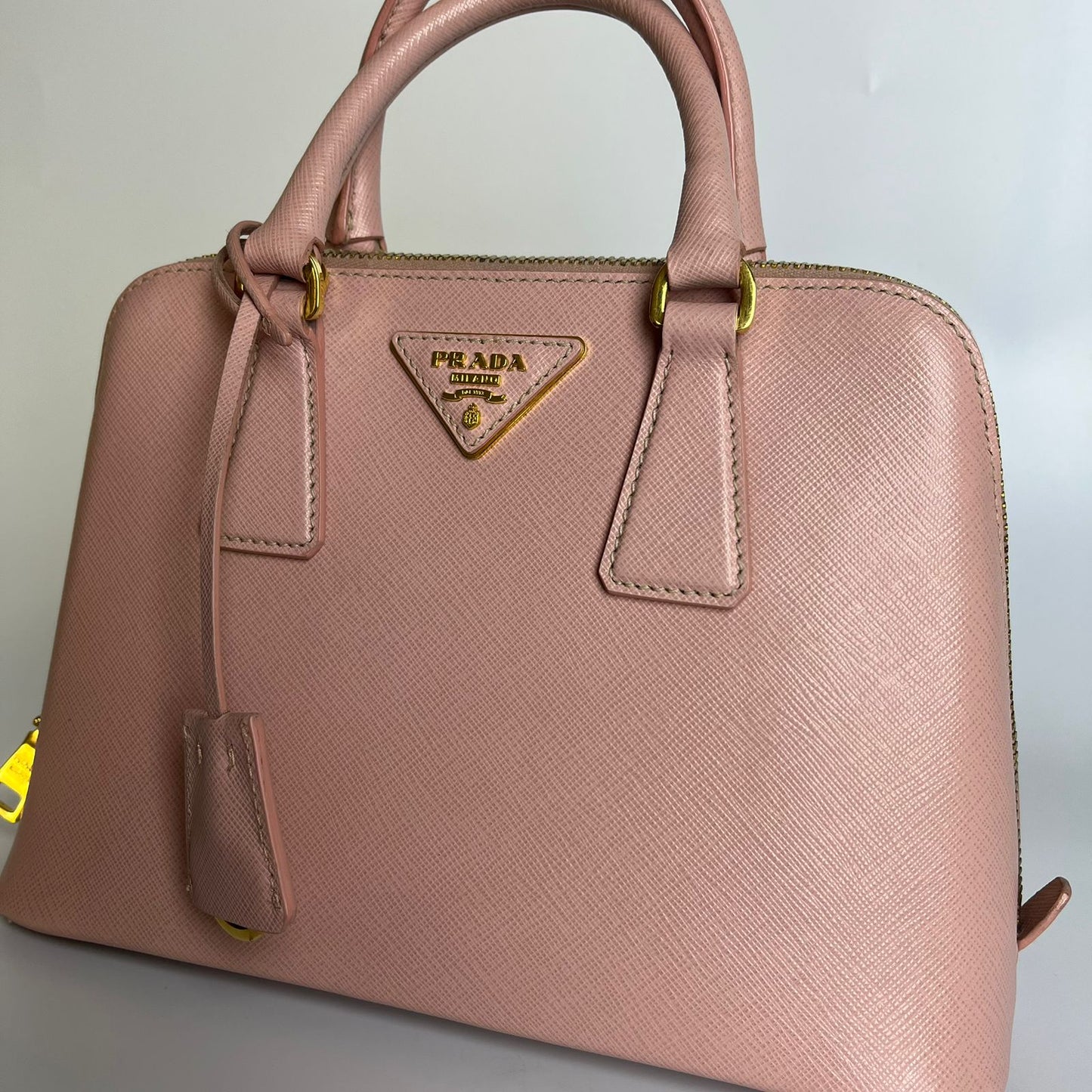 Prada Saffiano Lux Promenade Satchel Pink
