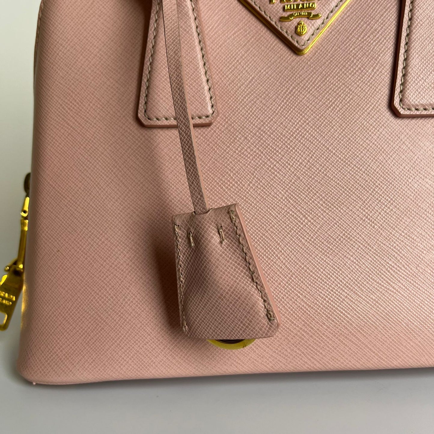Prada Saffiano Lux Promenade Satchel Pink