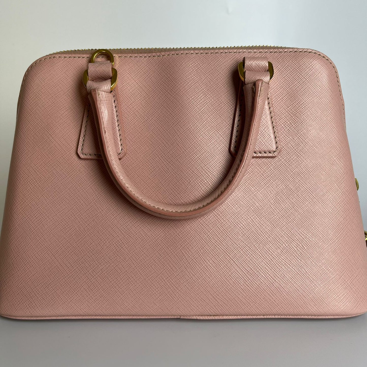 Prada Saffiano Lux Promenade Satchel Pink