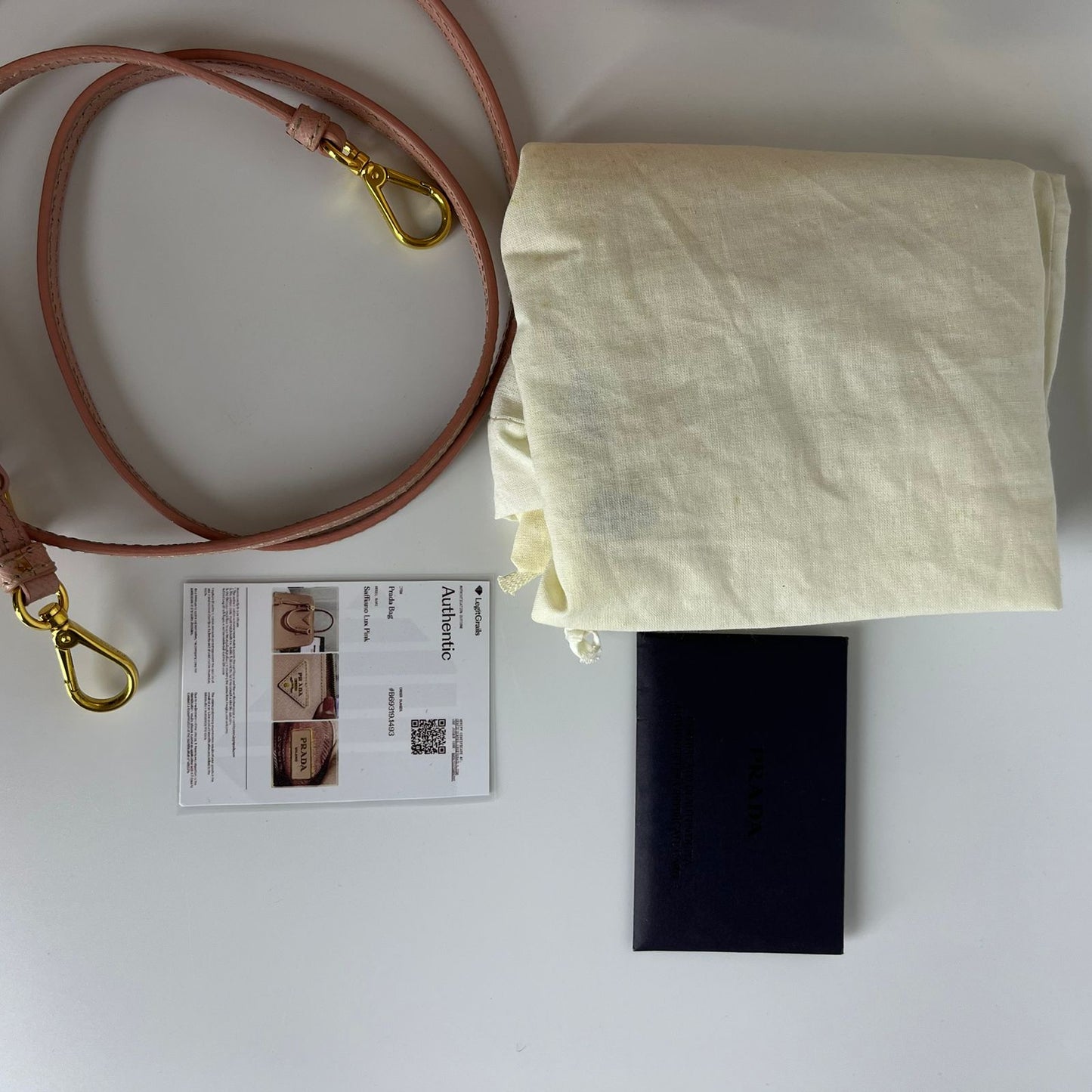 Prada Saffiano Lux Promenade Satchel Pink