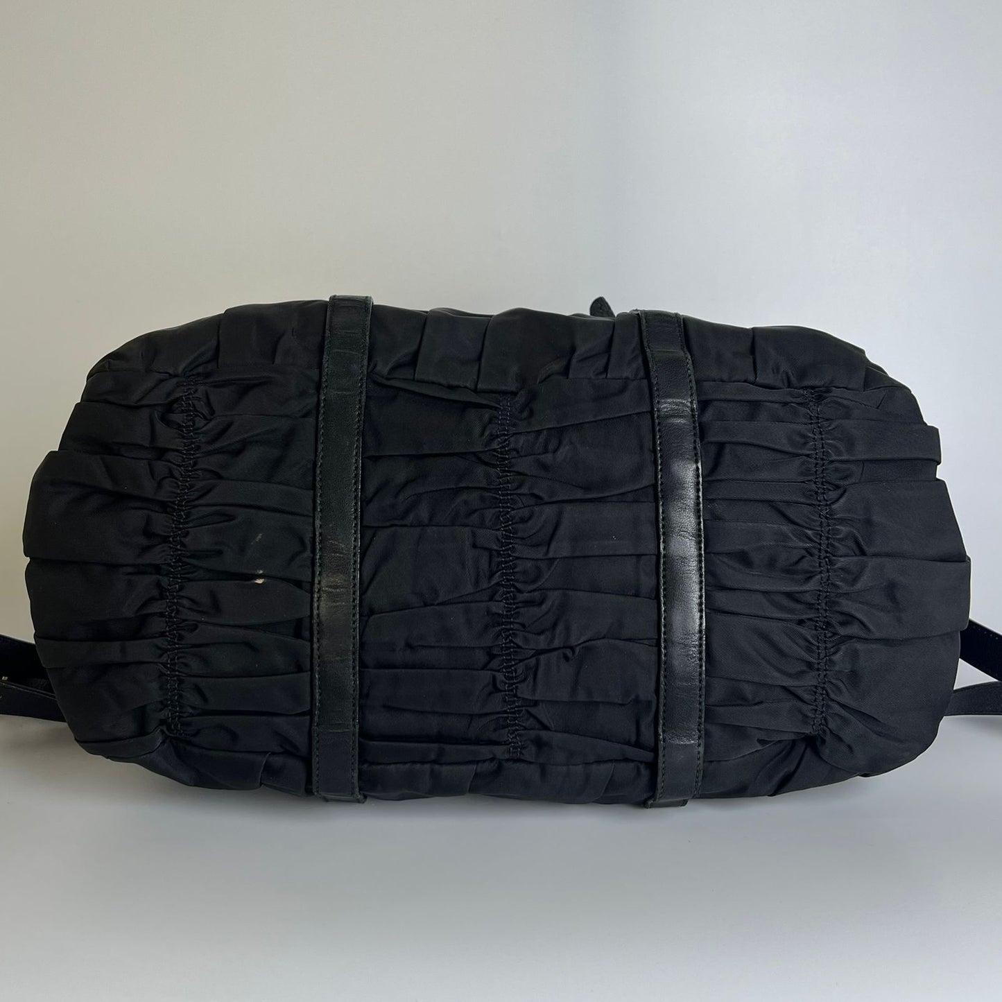 Prada Tessuto Nylon Braided Handle Black