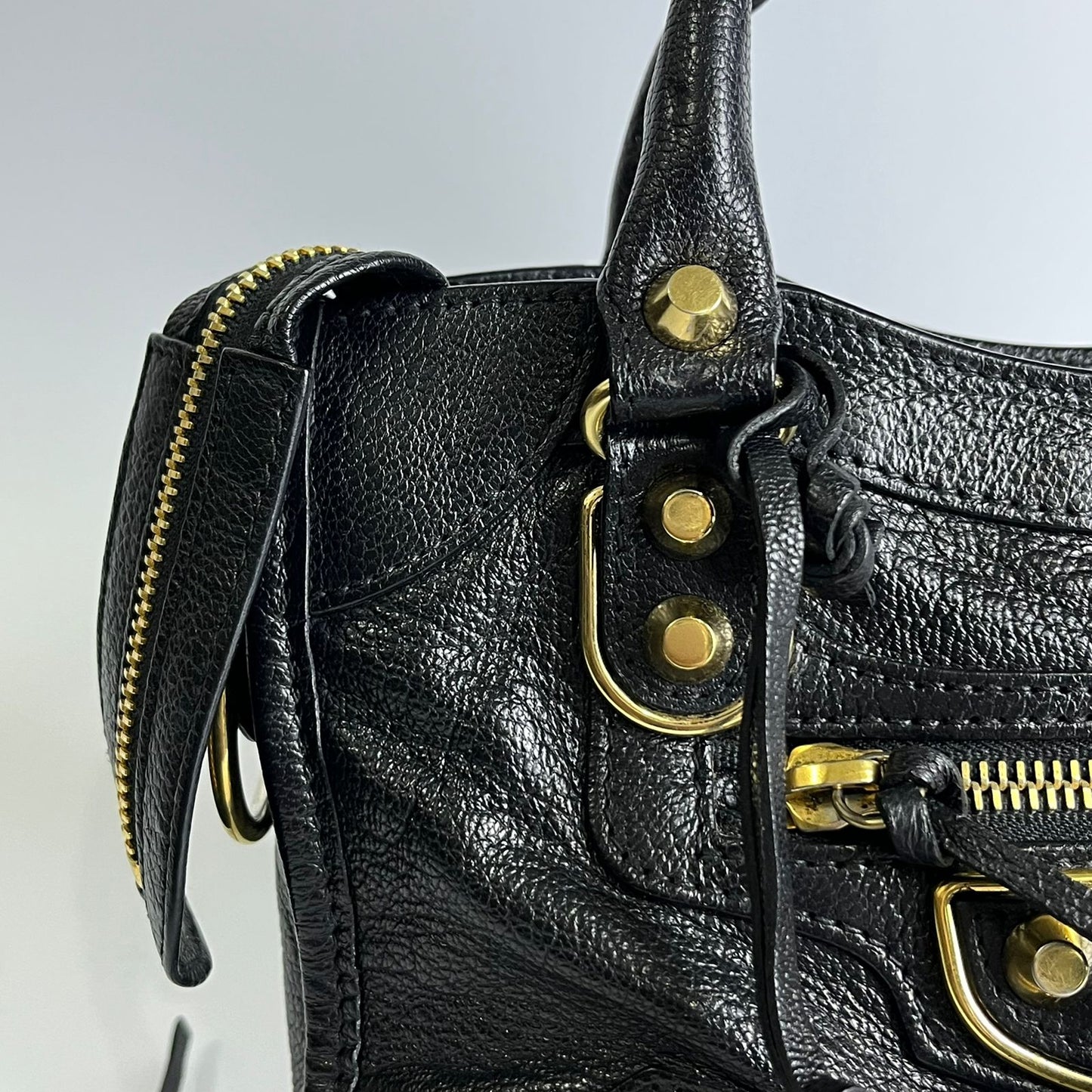 Balenciaga Metallic Edge Mini City Black