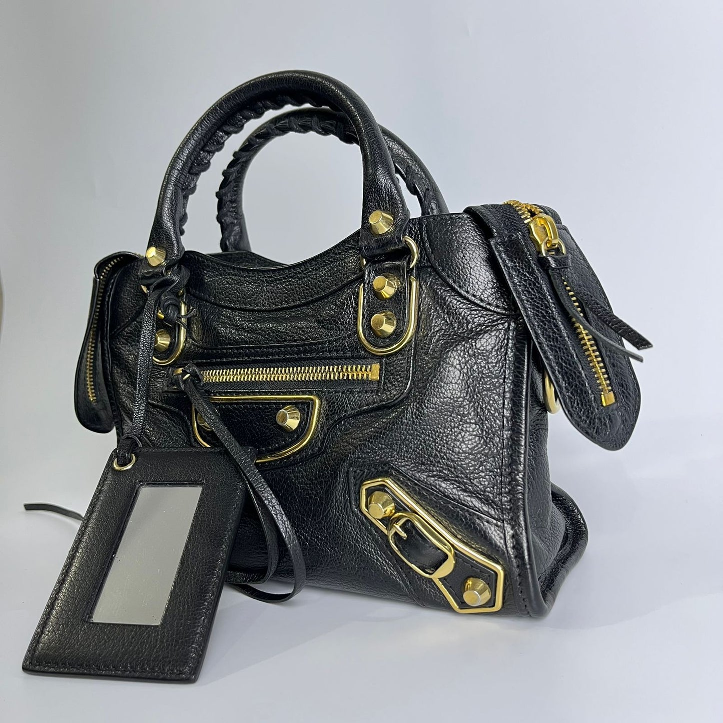 Balenciaga Metallic Edge Mini City Black
