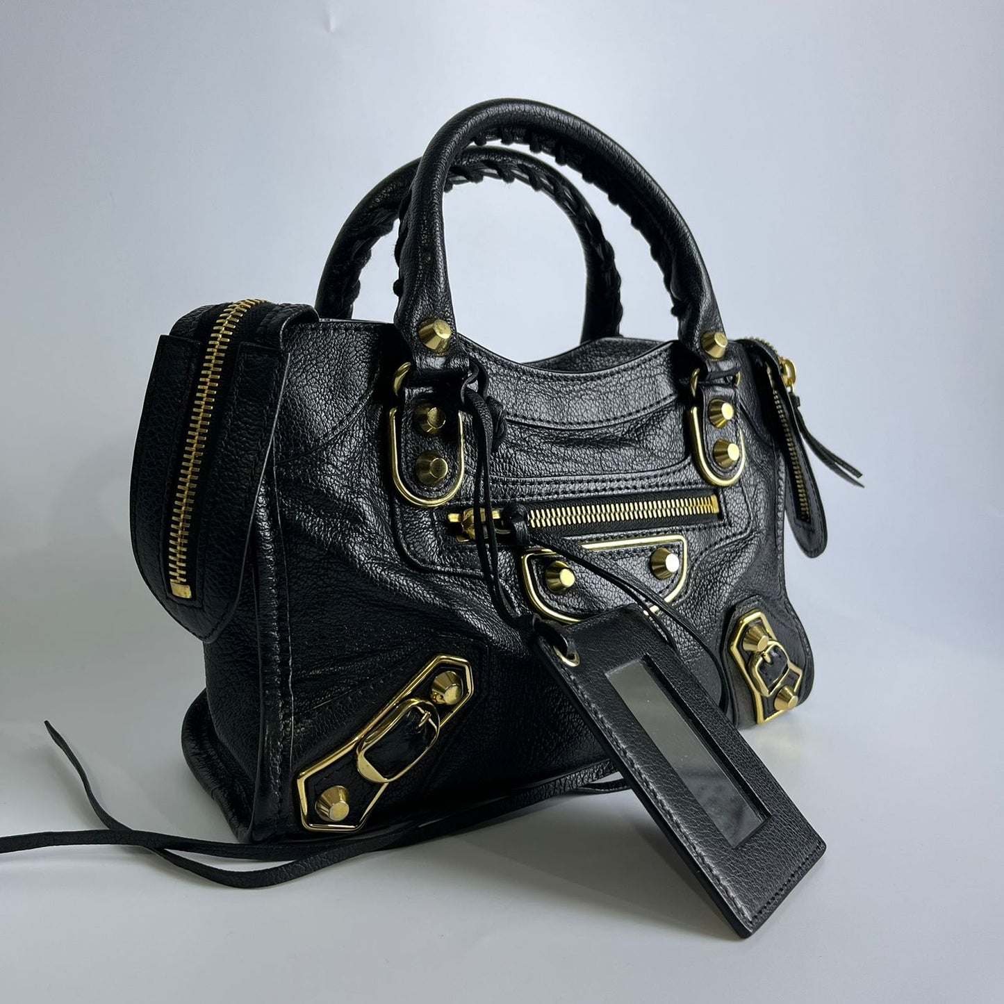 Balenciaga Metallic Edge Mini City Black